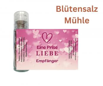 Eine Prise Liebe - Personalisierte Blütensalz Mühle